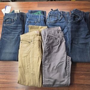 Levi’s Slim 511 HUGE Bundle of 6 4 Jeans 2 Chino Size 25x26 / 10